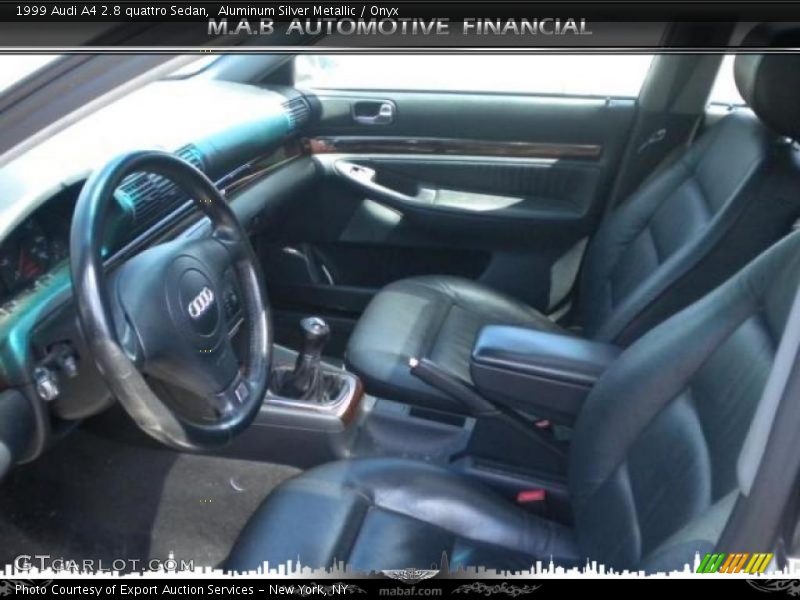 Aluminum Silver Metallic / Onyx 1999 Audi A4 2.8 quattro Sedan