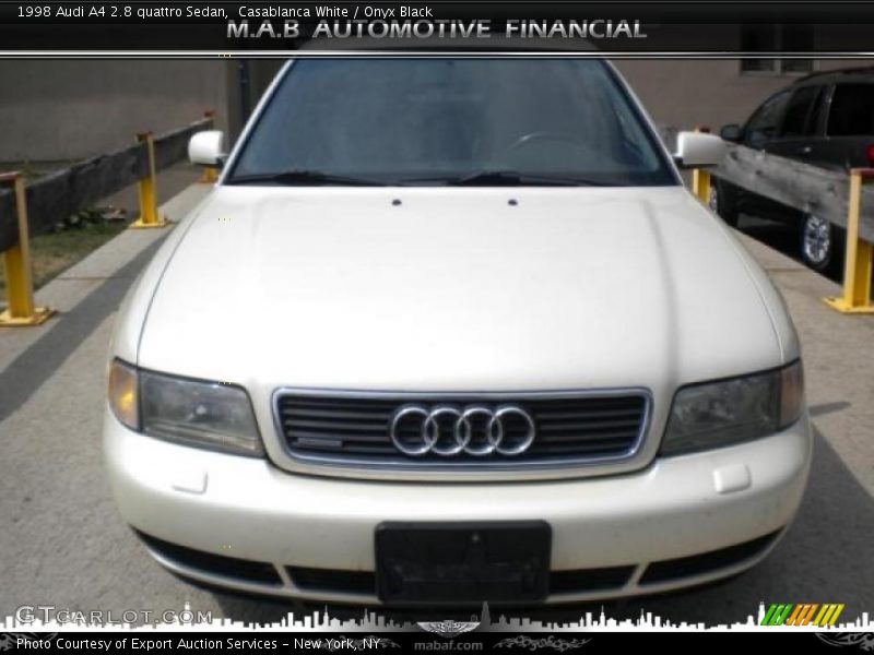 Casablanca White / Onyx Black 1998 Audi A4 2.8 quattro Sedan