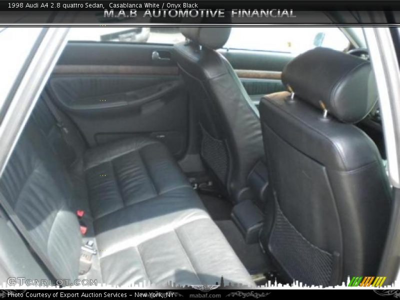 Casablanca White / Onyx Black 1998 Audi A4 2.8 quattro Sedan