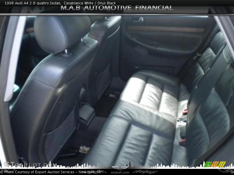 Casablanca White / Onyx Black 1998 Audi A4 2.8 quattro Sedan
