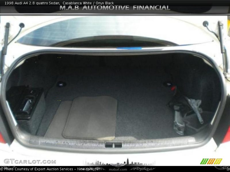 Casablanca White / Onyx Black 1998 Audi A4 2.8 quattro Sedan