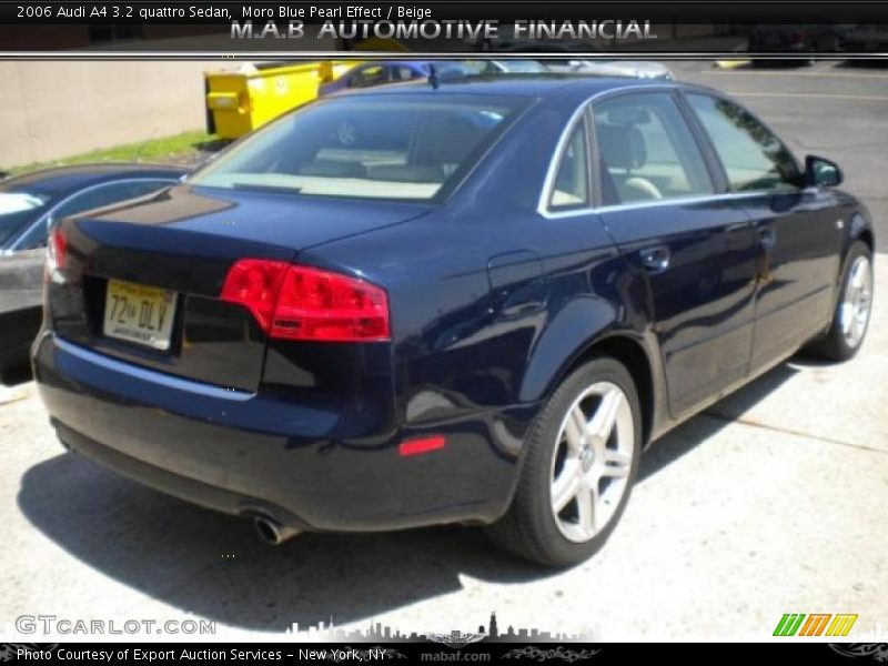 Moro Blue Pearl Effect / Beige 2006 Audi A4 3.2 quattro Sedan