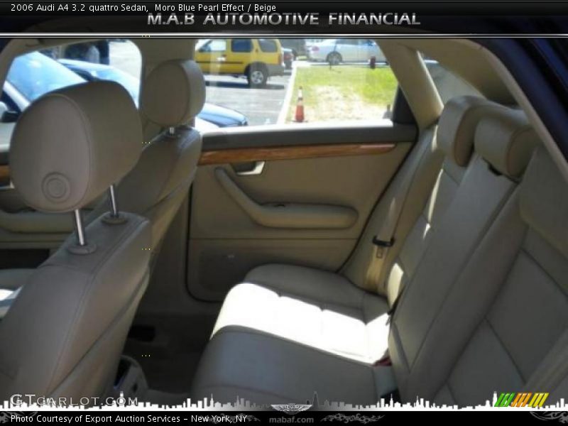 Moro Blue Pearl Effect / Beige 2006 Audi A4 3.2 quattro Sedan