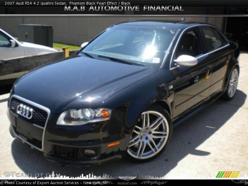 Phantom Black Pearl Effect / Black 2007 Audi RS4 4.2 quattro Sedan