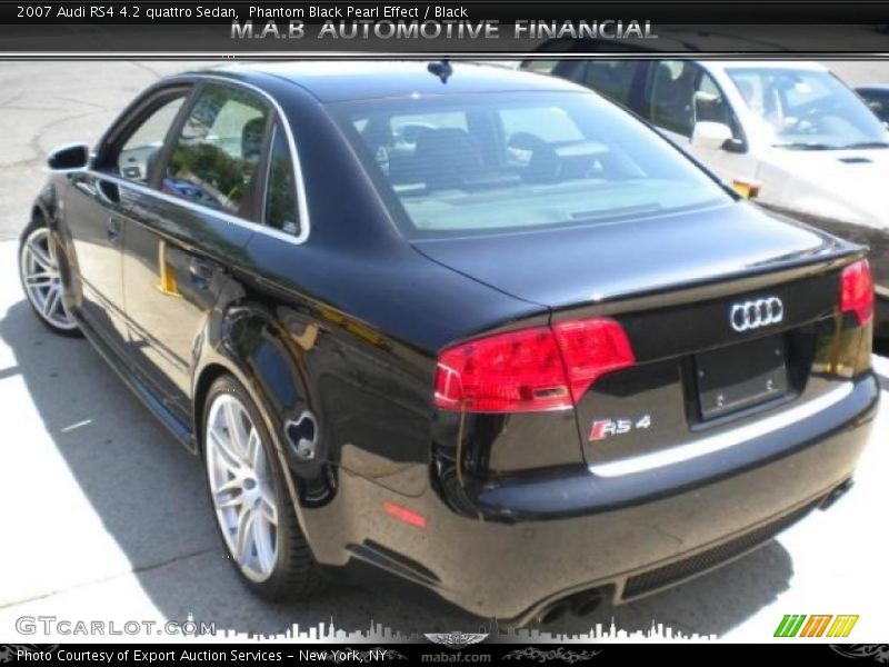 Phantom Black Pearl Effect / Black 2007 Audi RS4 4.2 quattro Sedan