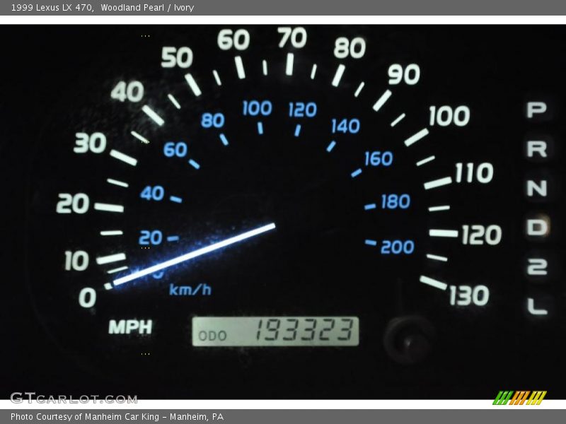 Woodland Pearl / Ivory 1999 Lexus LX 470