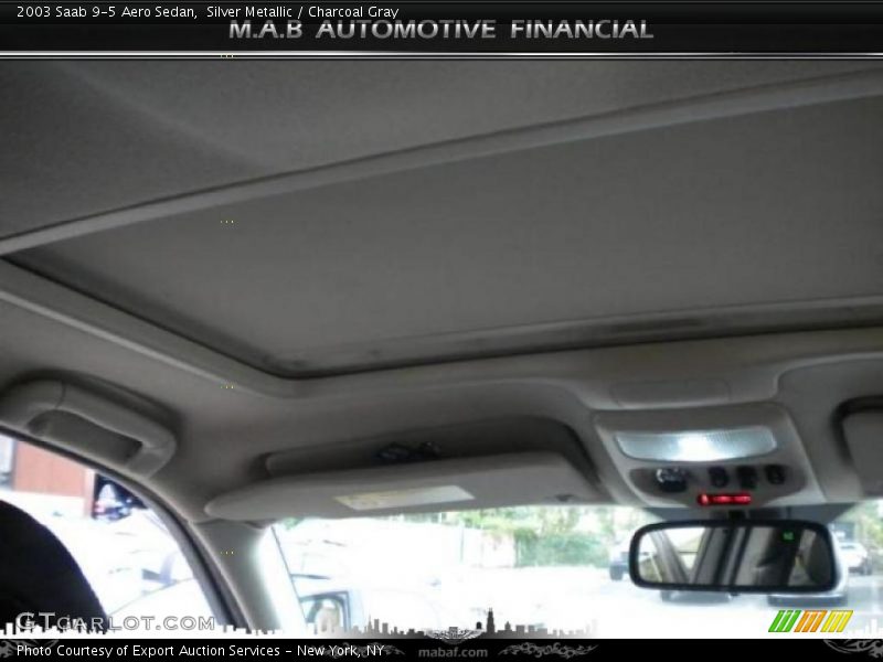 Silver Metallic / Charcoal Gray 2003 Saab 9-5 Aero Sedan
