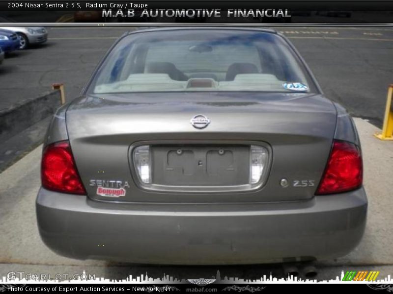 Radium Gray / Taupe 2004 Nissan Sentra 2.5 S