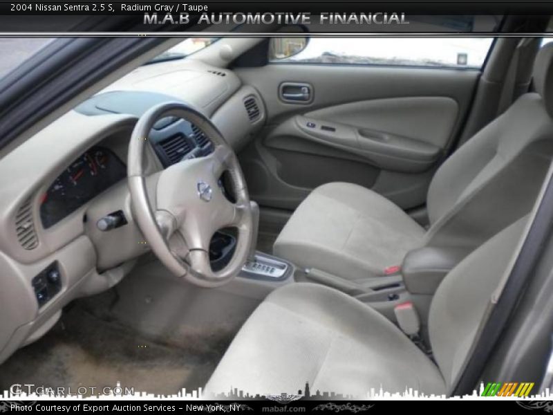 Radium Gray / Taupe 2004 Nissan Sentra 2.5 S