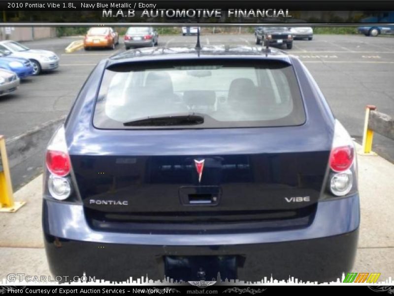Navy Blue Metallic / Ebony 2010 Pontiac Vibe 1.8L