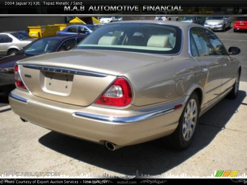 Topaz Metallic / Sand 2004 Jaguar XJ XJ8