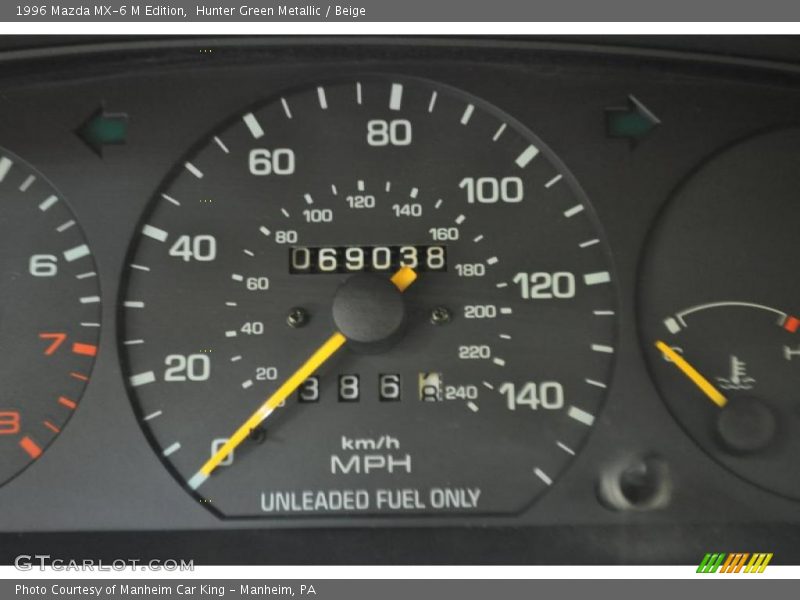 Hunter Green Metallic / Beige 1996 Mazda MX-6 M Edition