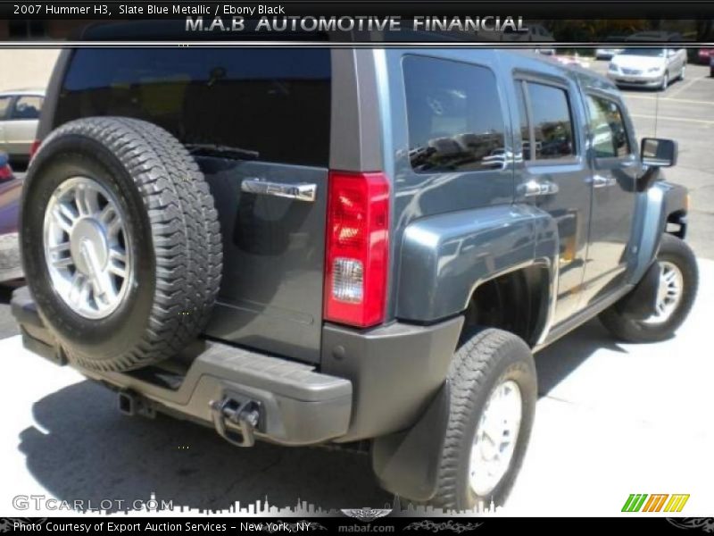 Slate Blue Metallic / Ebony Black 2007 Hummer H3