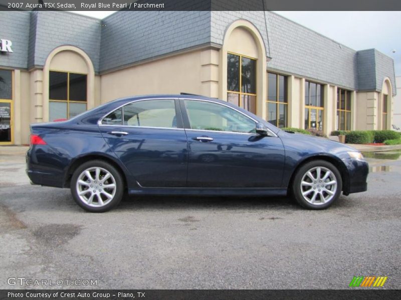 Royal Blue Pearl / Parchment 2007 Acura TSX Sedan