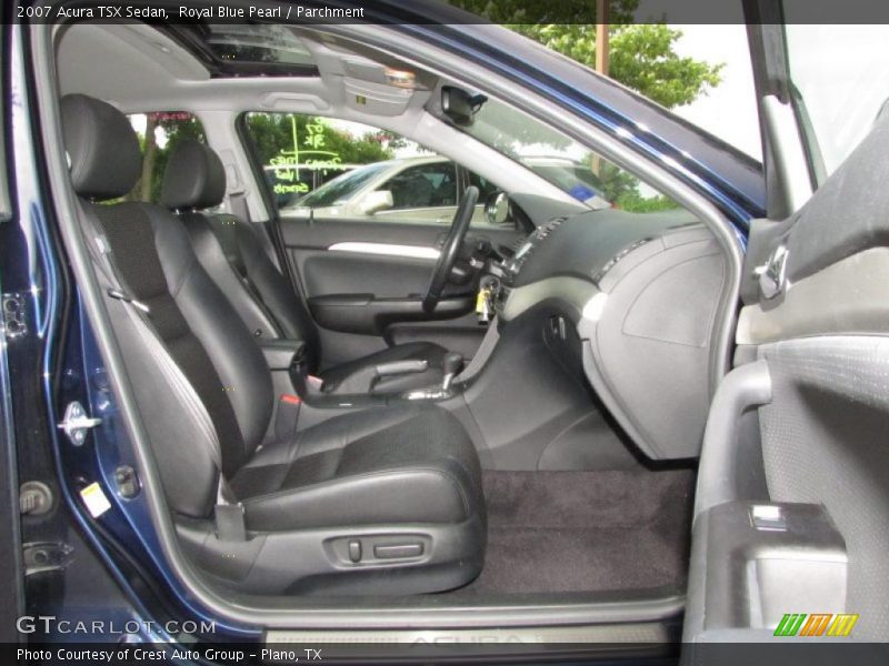 Royal Blue Pearl / Parchment 2007 Acura TSX Sedan