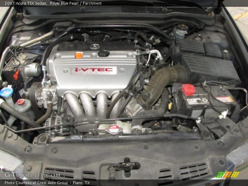 Royal Blue Pearl / Parchment 2007 Acura TSX Sedan