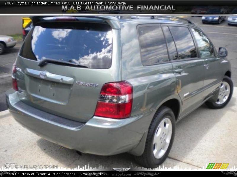 Oasis Green Pearl / Ivory Beige 2007 Toyota Highlander Limited 4WD