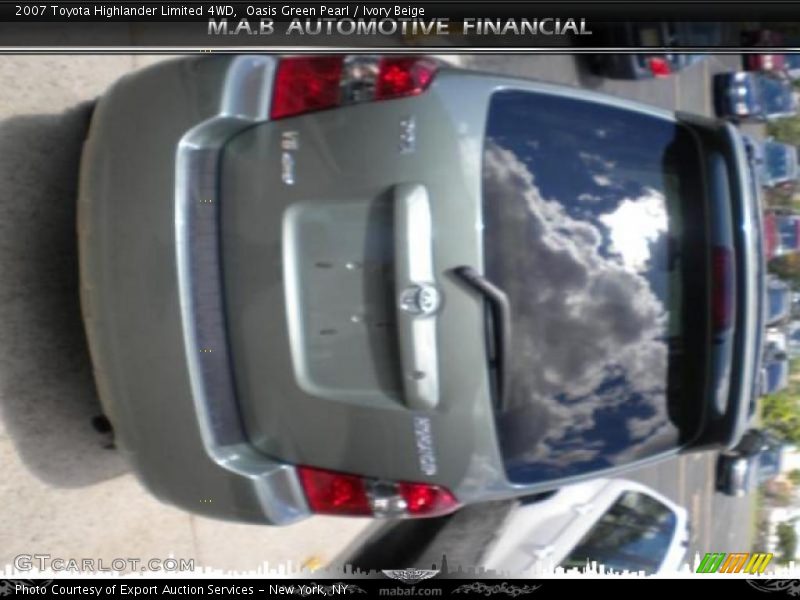 Oasis Green Pearl / Ivory Beige 2007 Toyota Highlander Limited 4WD