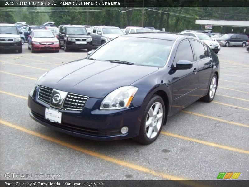 Majestic Blue Metallic / Cafe Latte 2005 Nissan Maxima 3.5 SE
