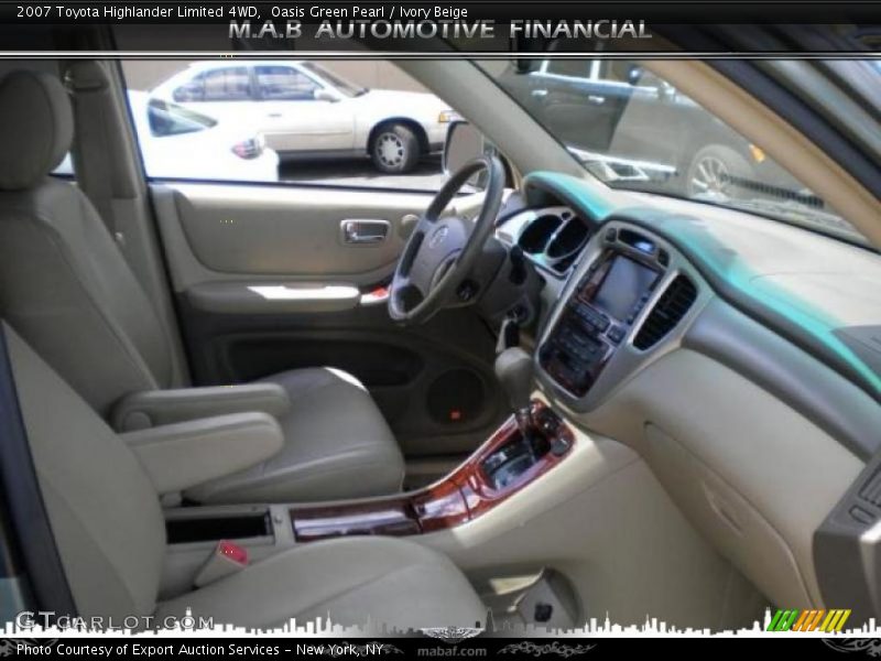 Oasis Green Pearl / Ivory Beige 2007 Toyota Highlander Limited 4WD