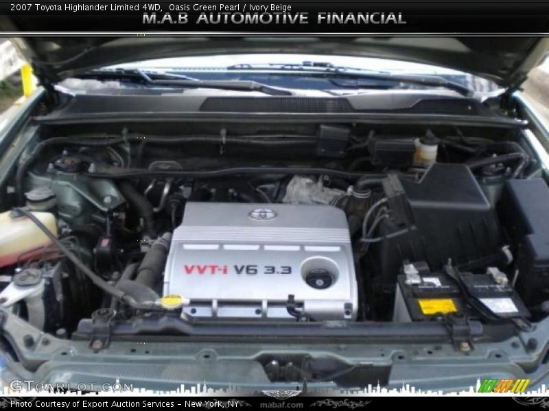 Oasis Green Pearl / Ivory Beige 2007 Toyota Highlander Limited 4WD