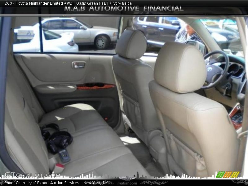 Oasis Green Pearl / Ivory Beige 2007 Toyota Highlander Limited 4WD