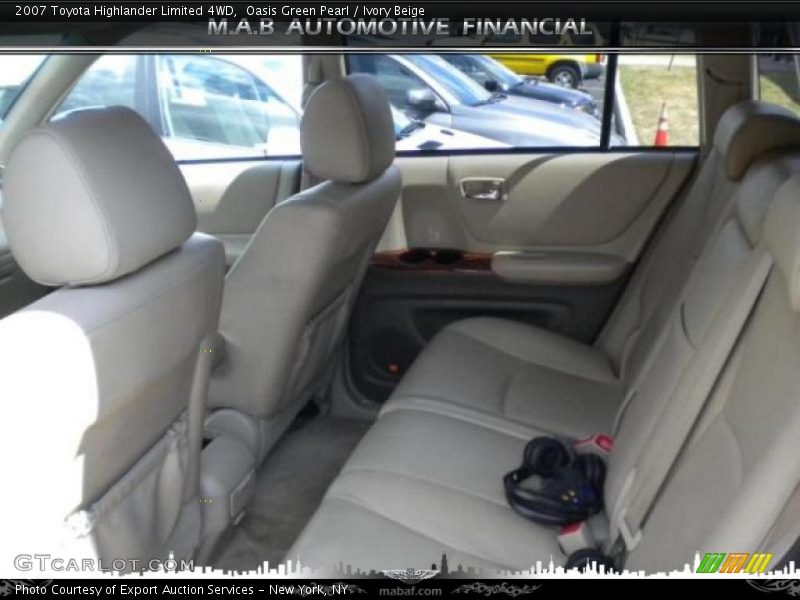 Oasis Green Pearl / Ivory Beige 2007 Toyota Highlander Limited 4WD