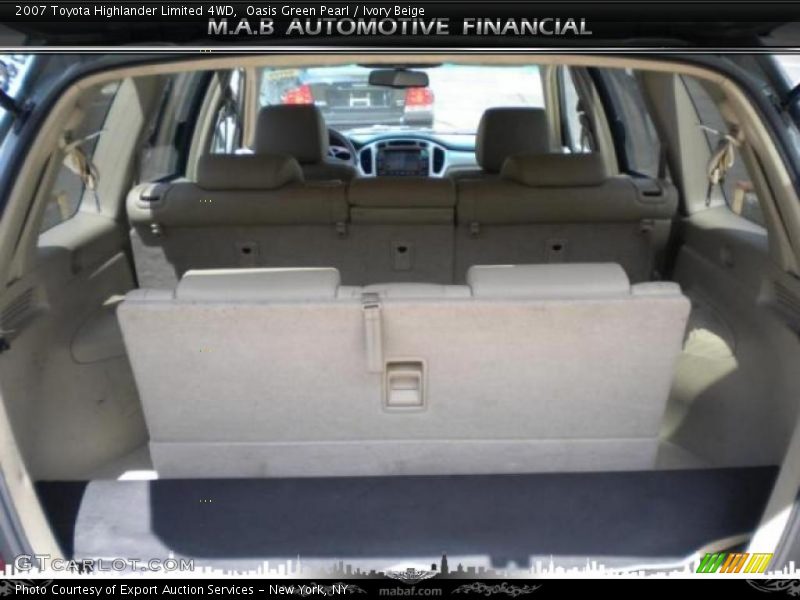 Oasis Green Pearl / Ivory Beige 2007 Toyota Highlander Limited 4WD
