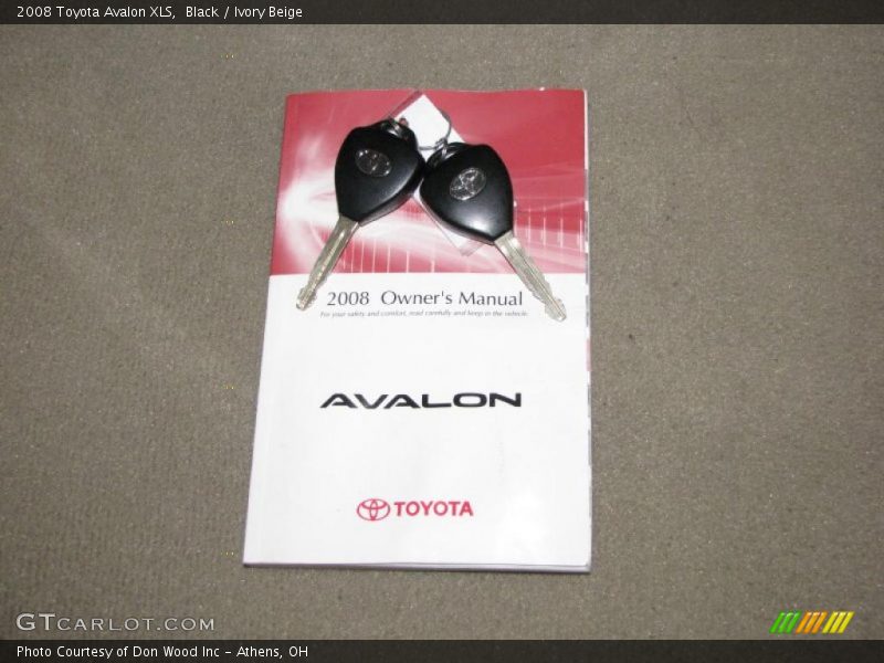 Black / Ivory Beige 2008 Toyota Avalon XLS
