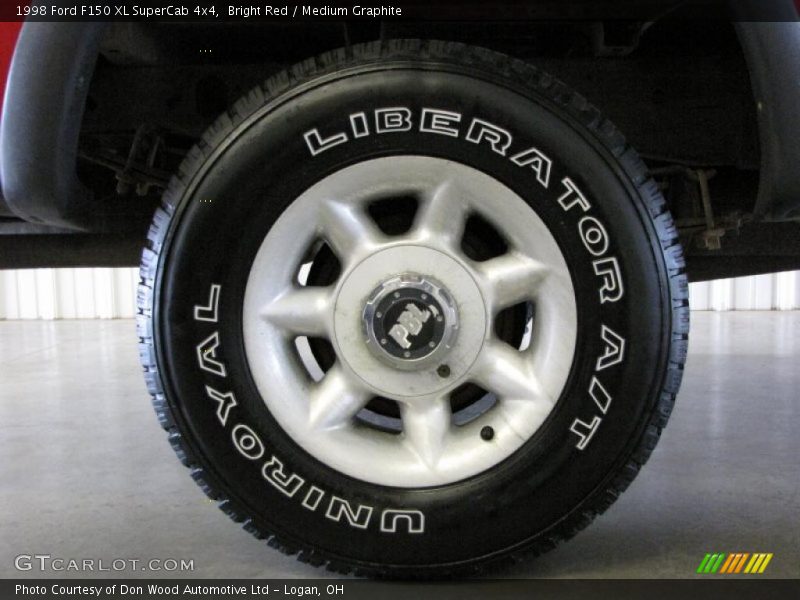 Bright Red / Medium Graphite 1998 Ford F150 XL SuperCab 4x4