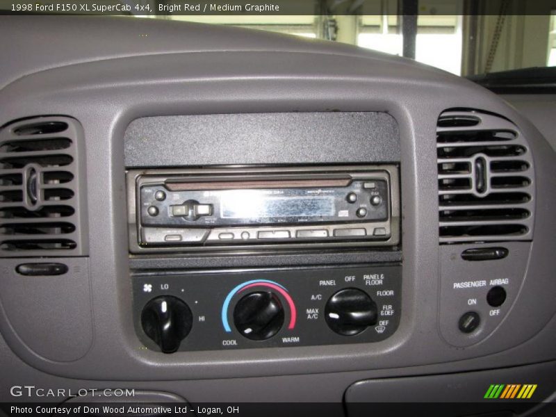 Bright Red / Medium Graphite 1998 Ford F150 XL SuperCab 4x4