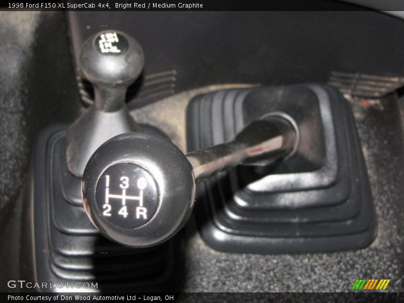 Bright Red / Medium Graphite 1998 Ford F150 XL SuperCab 4x4