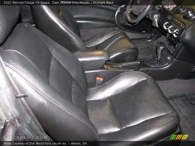 Dark Shadow Grey Metallic / Midnight Black 2002 Mercury Cougar V6 Coupe