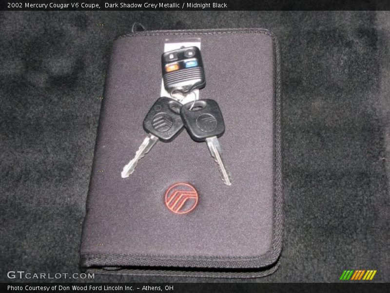 Dark Shadow Grey Metallic / Midnight Black 2002 Mercury Cougar V6 Coupe