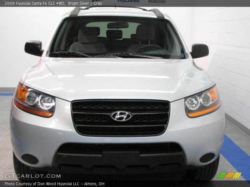 Bright Silver / Gray 2009 Hyundai Santa Fe GLS 4WD