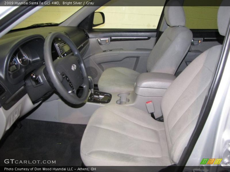 Bright Silver / Gray 2009 Hyundai Santa Fe GLS 4WD