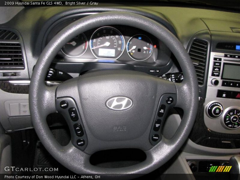Bright Silver / Gray 2009 Hyundai Santa Fe GLS 4WD