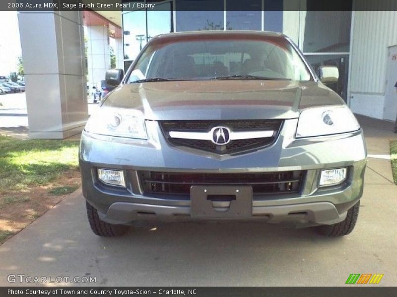 Sage Brush Green Pearl / Ebony 2006 Acura MDX
