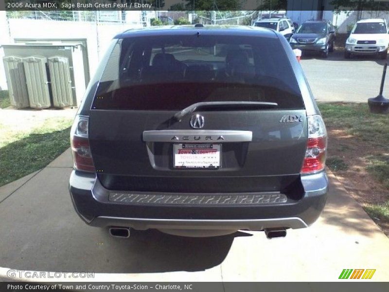 Sage Brush Green Pearl / Ebony 2006 Acura MDX