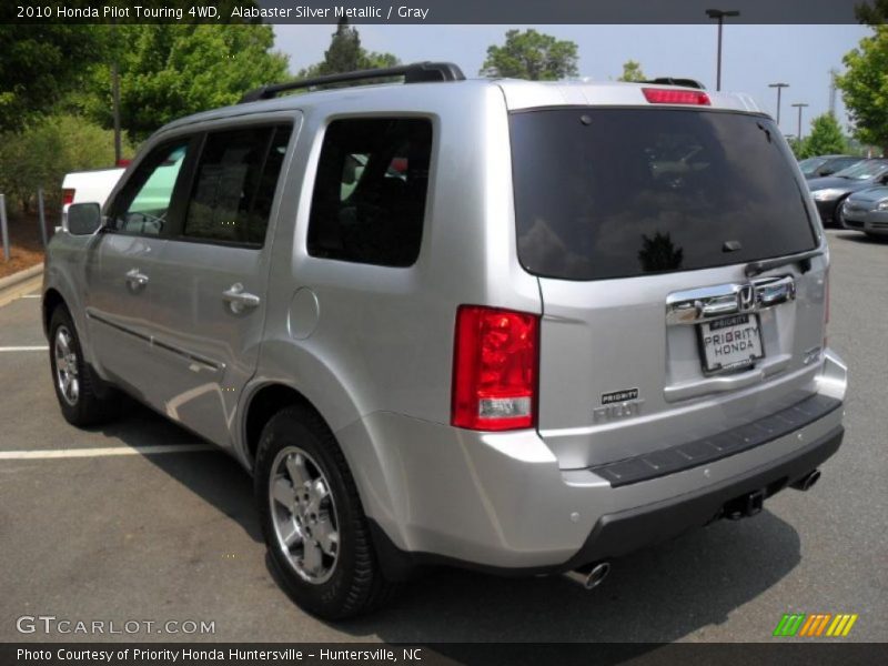 Alabaster Silver Metallic / Gray 2010 Honda Pilot Touring 4WD
