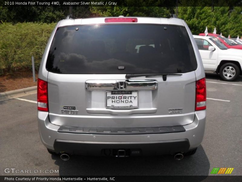 Alabaster Silver Metallic / Gray 2010 Honda Pilot Touring 4WD