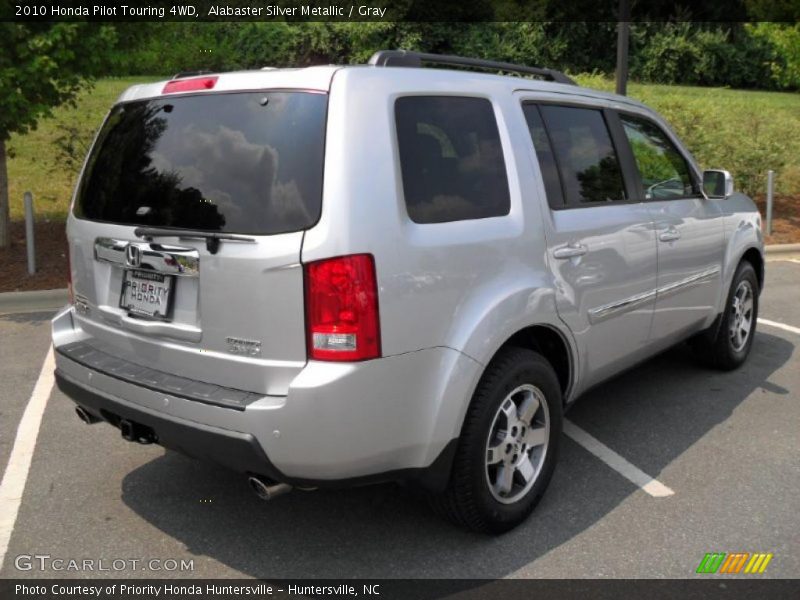 Alabaster Silver Metallic / Gray 2010 Honda Pilot Touring 4WD
