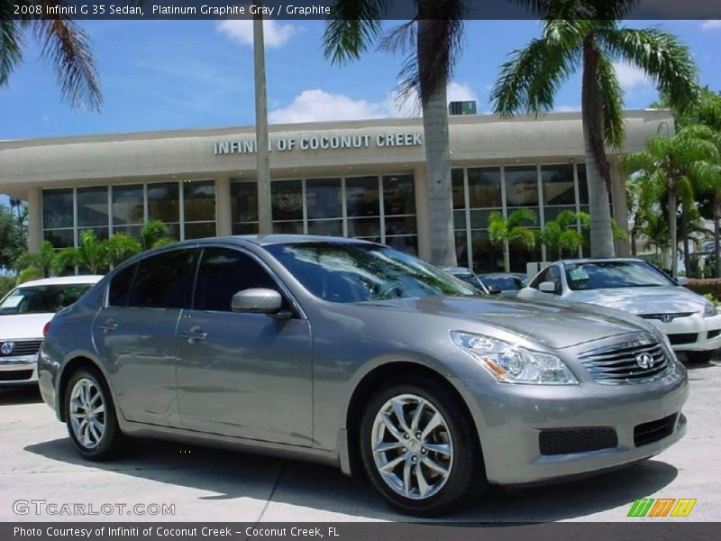 Platinum Graphite Gray / Graphite 2008 Infiniti G 35 Sedan