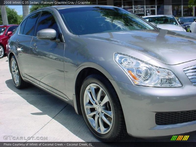 Platinum Graphite Gray / Graphite 2008 Infiniti G 35 Sedan