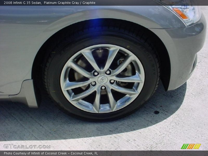 Platinum Graphite Gray / Graphite 2008 Infiniti G 35 Sedan