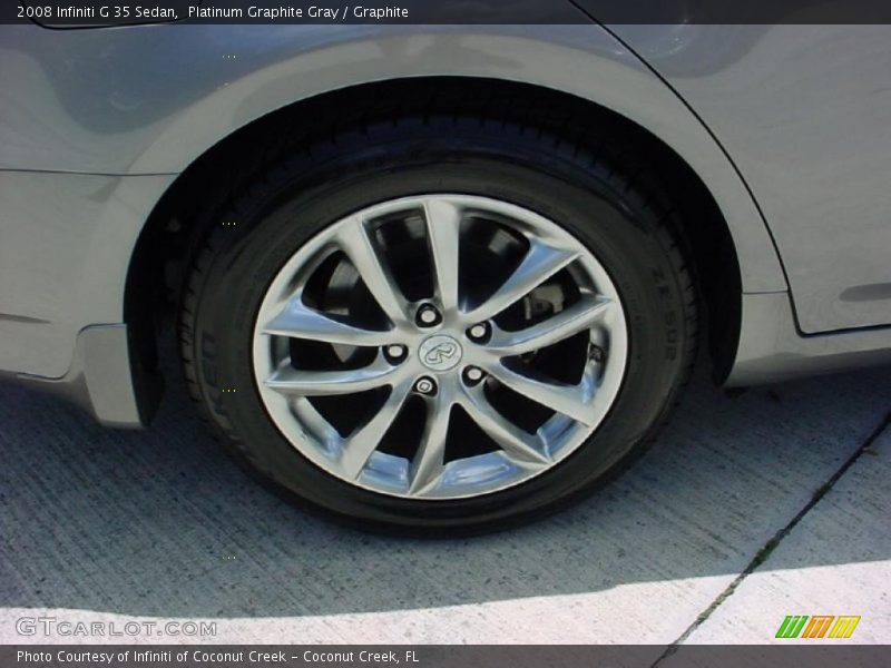 Platinum Graphite Gray / Graphite 2008 Infiniti G 35 Sedan