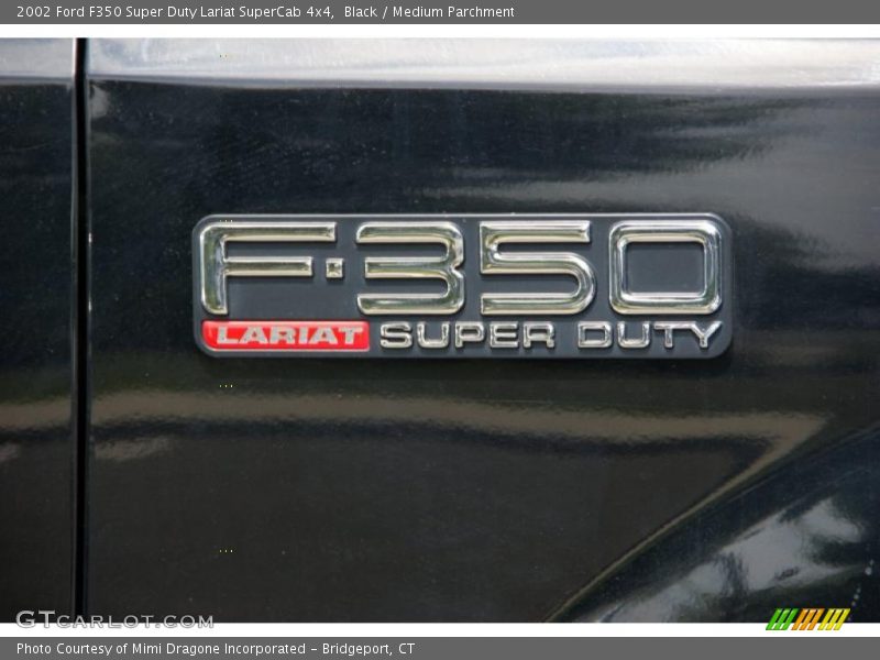 Black / Medium Parchment 2002 Ford F350 Super Duty Lariat SuperCab 4x4