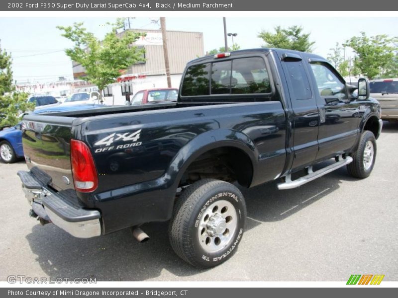 Black / Medium Parchment 2002 Ford F350 Super Duty Lariat SuperCab 4x4
