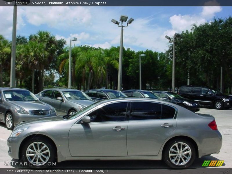 Platinum Graphite Gray / Graphite 2008 Infiniti G 35 Sedan