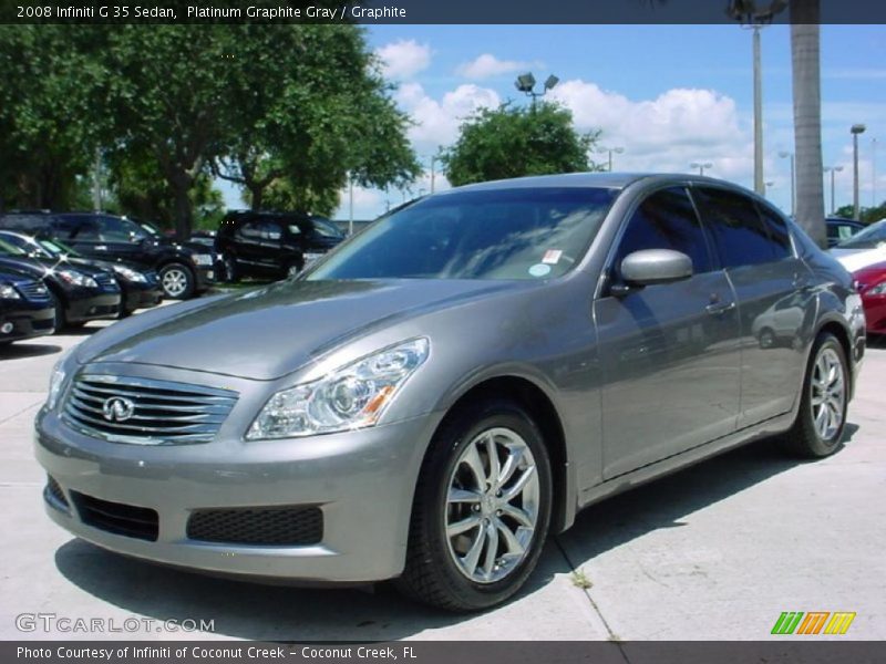 Platinum Graphite Gray / Graphite 2008 Infiniti G 35 Sedan